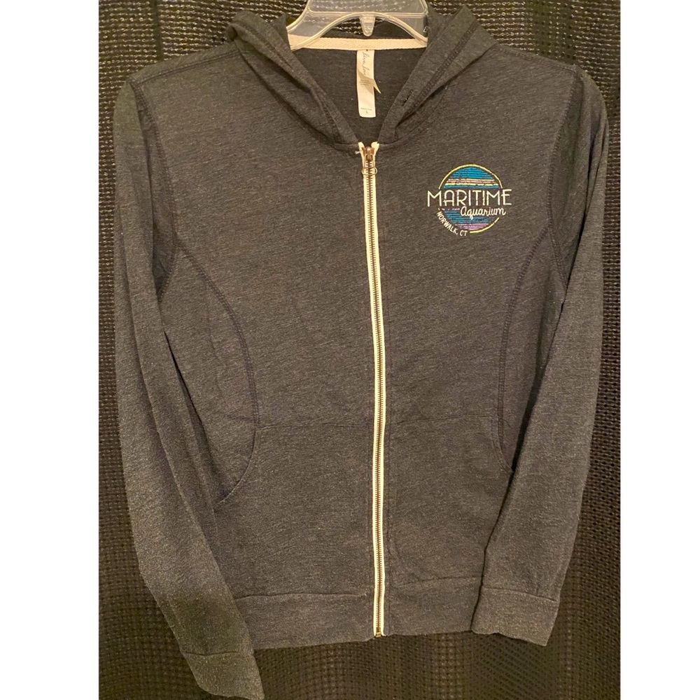 Maritime Aquarium Zip Up Lightweight Hoodie